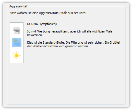 Aggressivitätseinstellungen