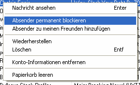 Popup-Menü