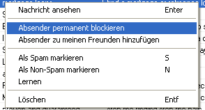 Popup-Menü